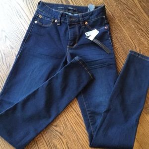 Vintage Y2K Nordstrom STS Blue Mid Rise Dark Denim Bella Skinny Jegging Jeans
